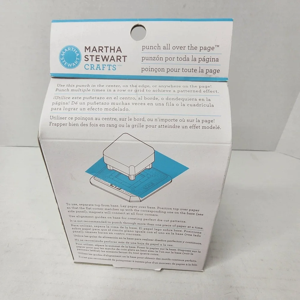 Martha Stewart Craft Punch All Over The Page Diamond Ring Pattern Scrapbooking